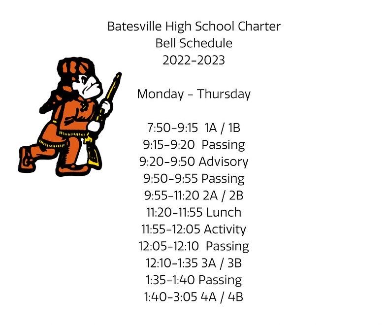 Bell Schedule